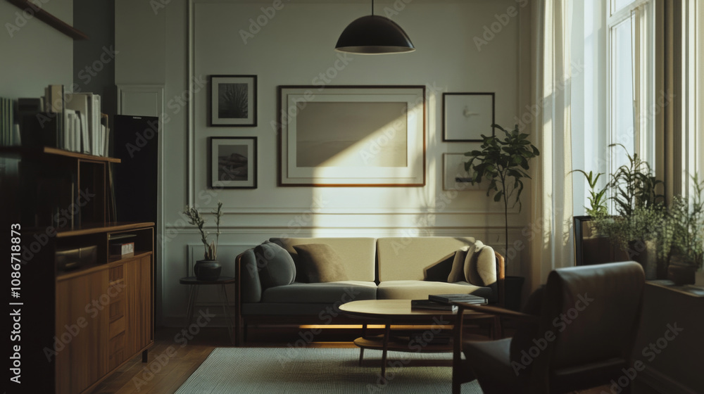Nordic design living room interior Nordic design living room interior