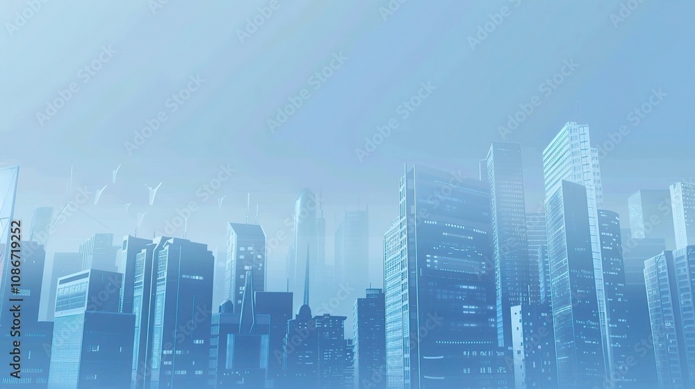 Blue Tech City Architecture Background - A Futuristic Urban Landscape of Innovation. The Blue - Hued Buildings with Sleek Lines, Symbolizing the Technological Advancements Blue Tech City Architecture Background - A Futuristic Urban Landscape of Innovation. The Blue - Hued Buildings with Sleek Lines, Symbolizing the Technological Advancements