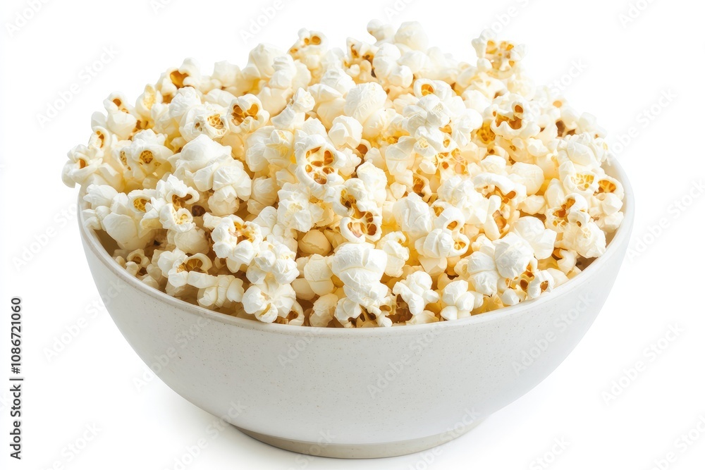 A Bowl Filled With Fluffy Buttery Popcorn A Bowl Filled With Fluffy Buttery Popcorn