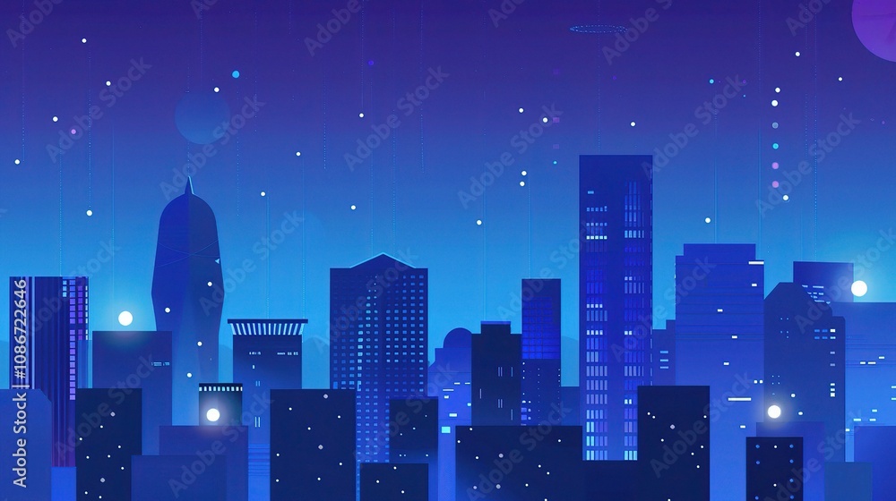 Blue Tech City Architecture Background - A Futuristic Urban Landscape of Innovation. The Blue - Hued Buildings with Sleek Lines, Symbolizing the Technological Advancements Blue Tech City Architecture Background - A Futuristic Urban Landscape of Innovation. The Blue - Hued Buildings with Sleek Lines, Symbolizing the Technological Advancements
