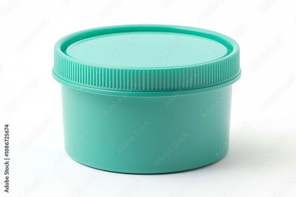 plastic box packaging of finished goods product on white background with clipping paths. plastic box packaging of finished goods product on white background with clipping paths.