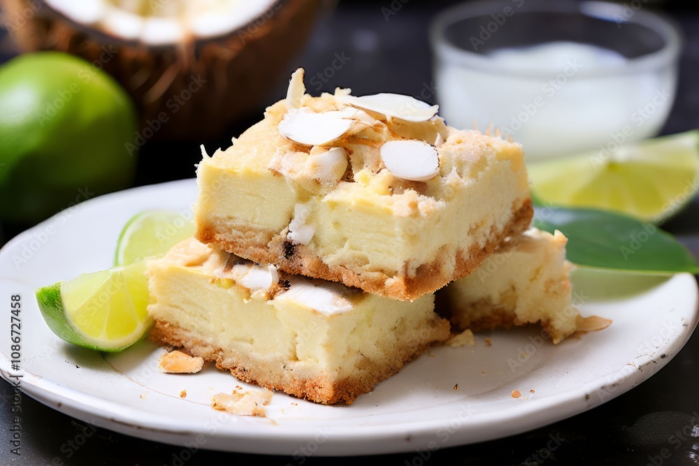 coconut and lime blondies soft blondies with tropical coconut an coconut and lime blondies soft blondies with tropical coconut an