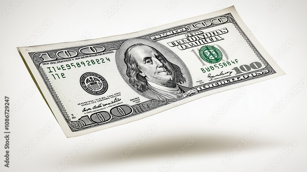 Falling or Floating One Hundred Dollar Bills. Falling or Floating One Hundred Dollar Bills.