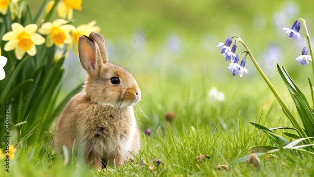 Fototapeta premium rabbit in the grass