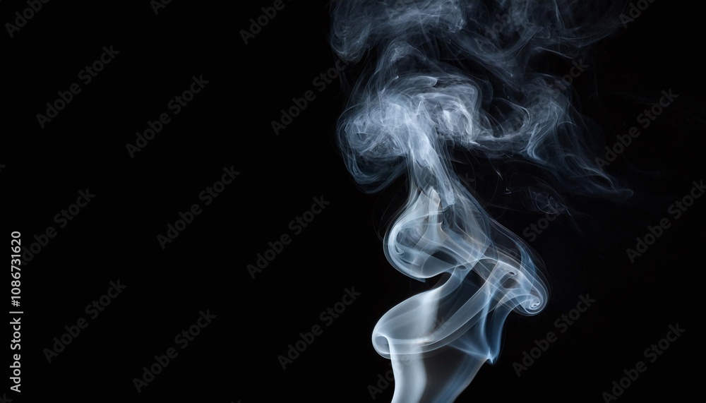 Smoke on Black Background Smoke on Black Background