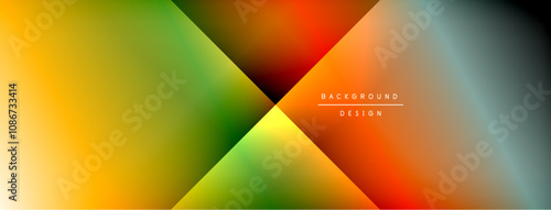 Colorful gradient with lines made of shadow and light. Creative background