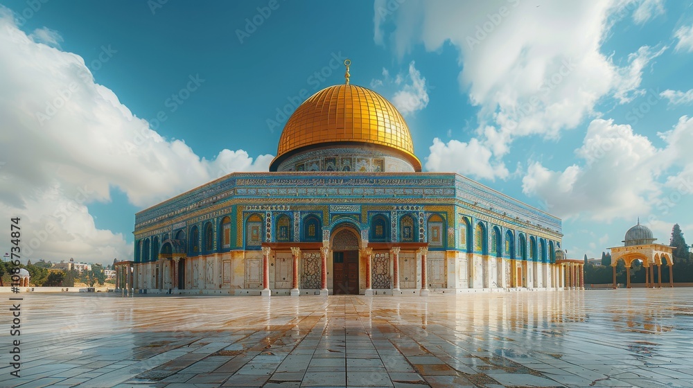 Obraz premium A large building with a dome on top