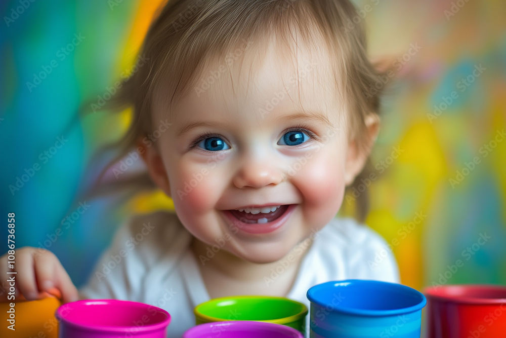 Toddler with a Delighted Smile Toddler with a Delighted Smile