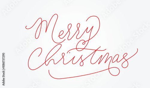 Merry Christmas written in an elegant