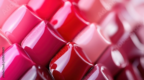 Wallpaper Mural Glossy Lipsticks in Various Shades of Pink and Red Torontodigital.ca