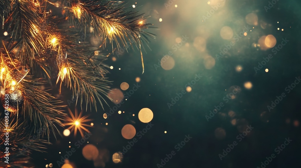 Fototapeta premium new year background concept with copy space