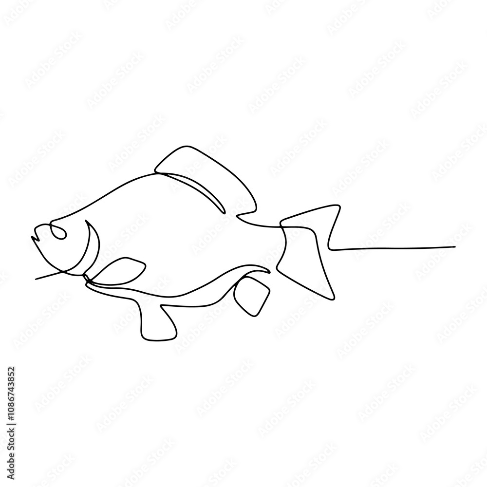 Ocean Fish Graphic Design Decoration Vector Line Art Ocean Fish Graphic Design Decoration Vector Line Art