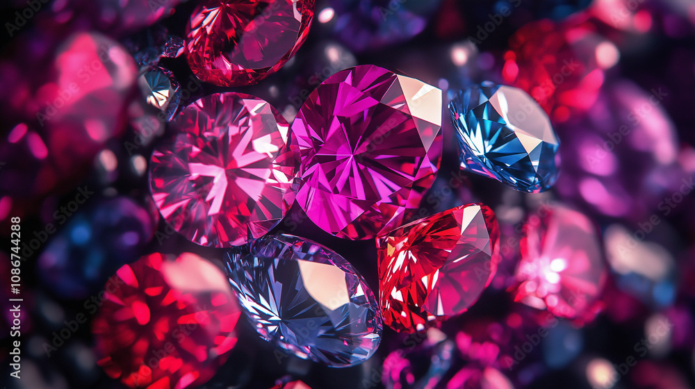 pink and blue crystal pink and blue crystal