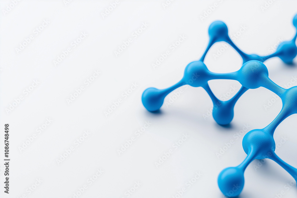 3D digital neural network, tech symbol, glowing blue nodes, isolated on white background 3D digital neural network, tech symbol, glowing blue nodes, isolated on white background