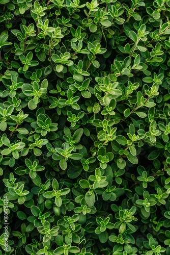 Wallpaper Mural Thyme texture background, thymus leaf banner, Thymus vulgaris pattern, fresh herbal leaves banner Torontodigital.ca