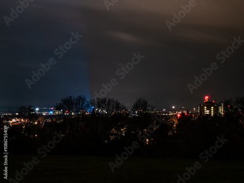 lightning in the city photo