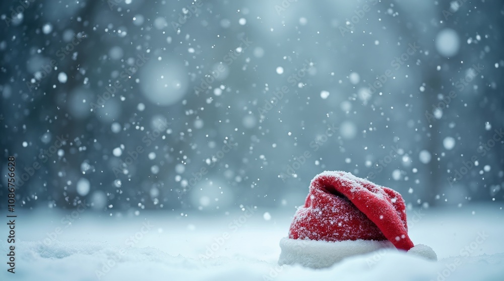 Magical Christmas Moments: Santa Hat in a Snowstorm Magical Christmas Moments: Santa Hat in a Snowstorm
