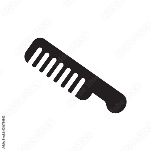 comb icon illustration flat