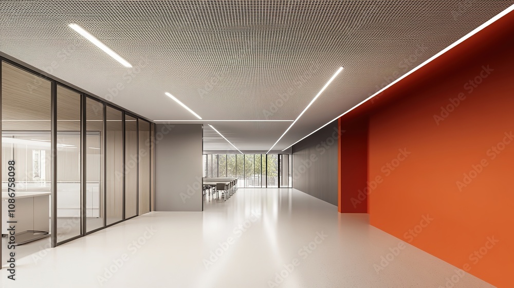 Abstract Marketing Background Featuring a Bright 3D Rendered Laboratory Corridor with Innovative Design Elements, Perfect for AI-Generated Wallpaper and Digital Art Concepts. Abstract Marketing Background Featuring a Bright 3D Rendered Laboratory Corridor with Innovative Design Elements, Perfect for AI-Generated Wallpaper and Digital Art Concepts.