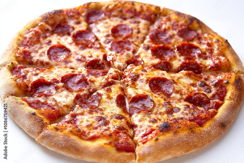 Delicious Pizza on Table Close Up Delicious Pizza on Table Close Up