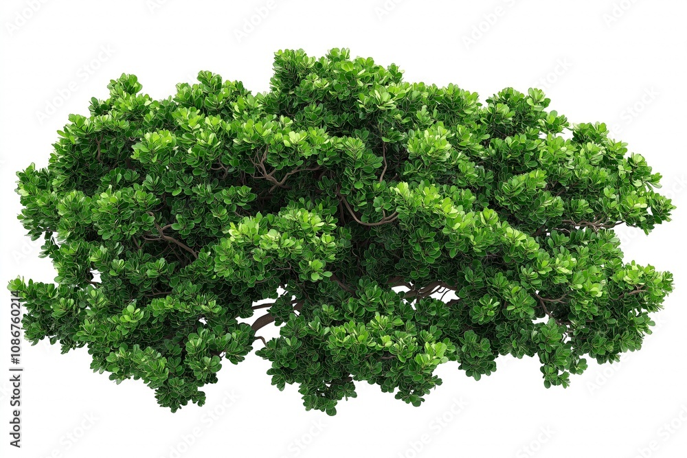 Obraz premium Trees isolated on white background, tropical trees isolated used for design, advertising and architecture