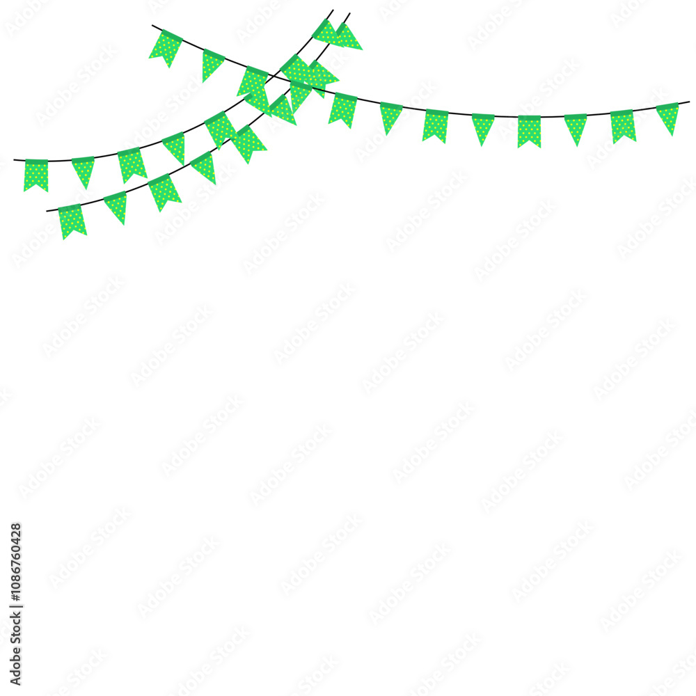 Obraz premium Polka Dots Party Flag