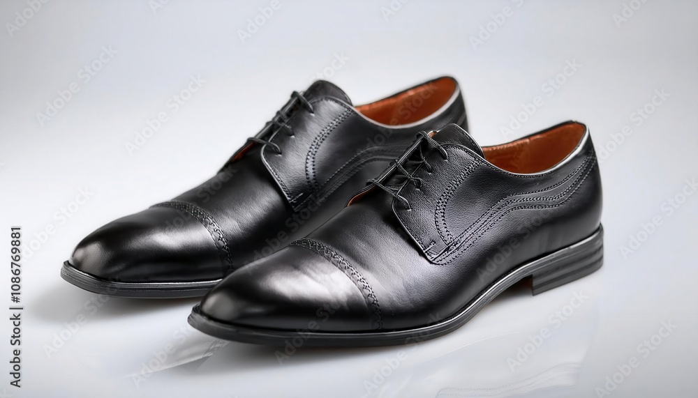 Elegant black leather shoes perfect for formal occasions. Elegant black leather shoes perfect for formal occasions.
