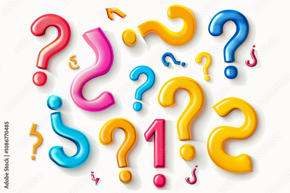 Question mark icon, quiz symbol, interrogation sign, simple rebus silhouette, questions emblem, faq set Question mark icon, quiz symbol, interrogation sign, simple rebus silhouette, questions emblem, faq set