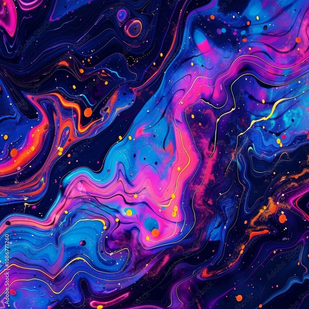 Flowing Neon Paint Pattern, Liquid Acrylic Flowing Texture Background, Fluid Colors Texture Flowing Neon Paint Pattern, Liquid Acrylic Flowing Texture Background, Fluid Colors Texture