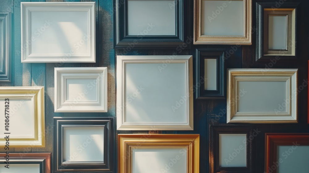 Gallery Wall of Empty Frames Gallery Wall of Empty Frames