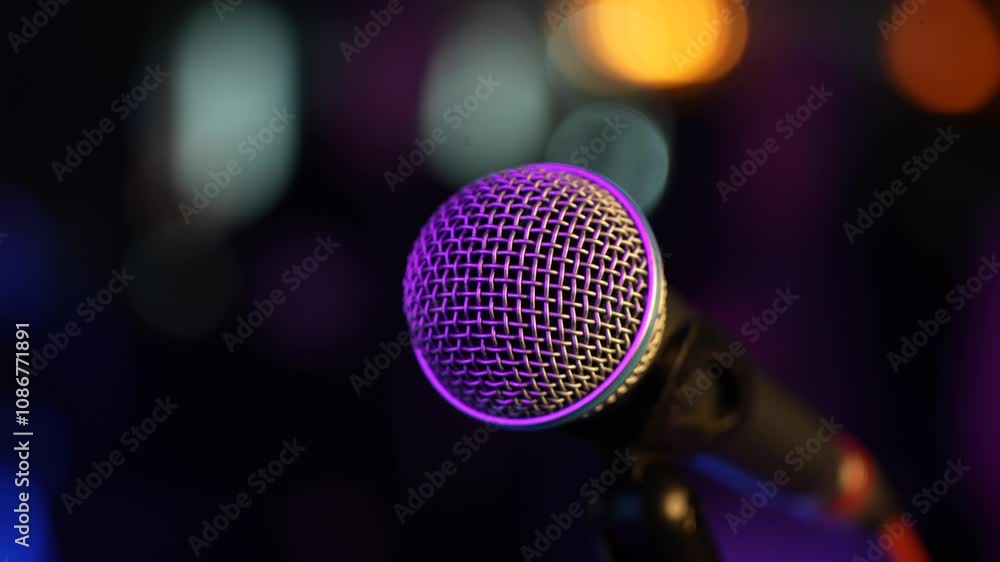 Microphone in concert hall