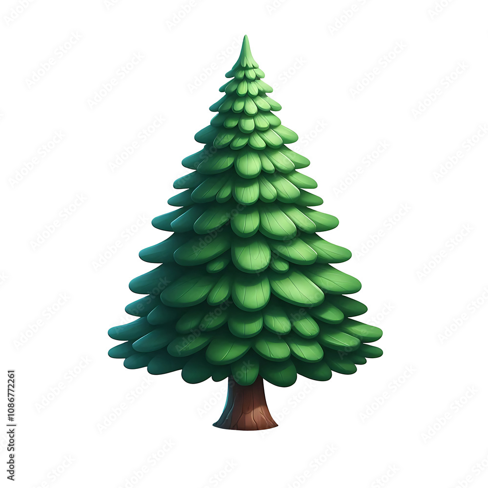 Realistic 3d Big Christmas Tree Realistic 3d Big Christmas Tree