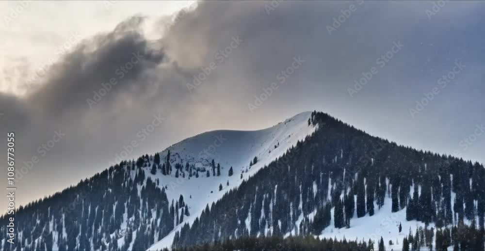 Dramatic snowy mountain peak under a brooding, overcast sky. The image evokes a sense of wild, untouched nature and winter's power.
Dramatic snowy mountain peak under a brooding, overcast sky. The image evokes a sense of wild, untouched nature and winter's power.