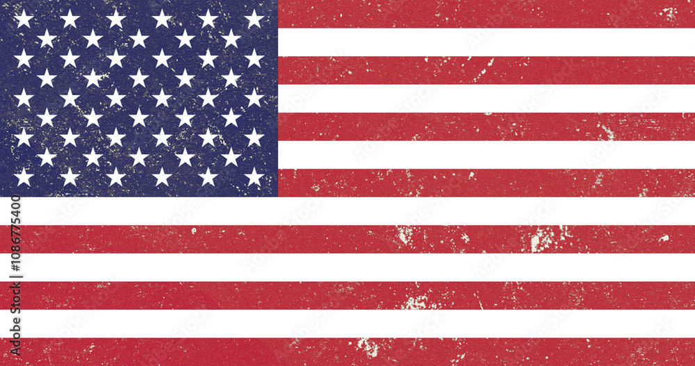 Naklejka premium American flag, USA flag, American flag waving, American flag background, American flag texture, vintage American flag, patriotic flag, American flag with eagle, American flag, American flag grunge