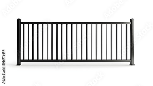 Wallpaper Mural Sleek Black Metal Fence Design Torontodigital.ca