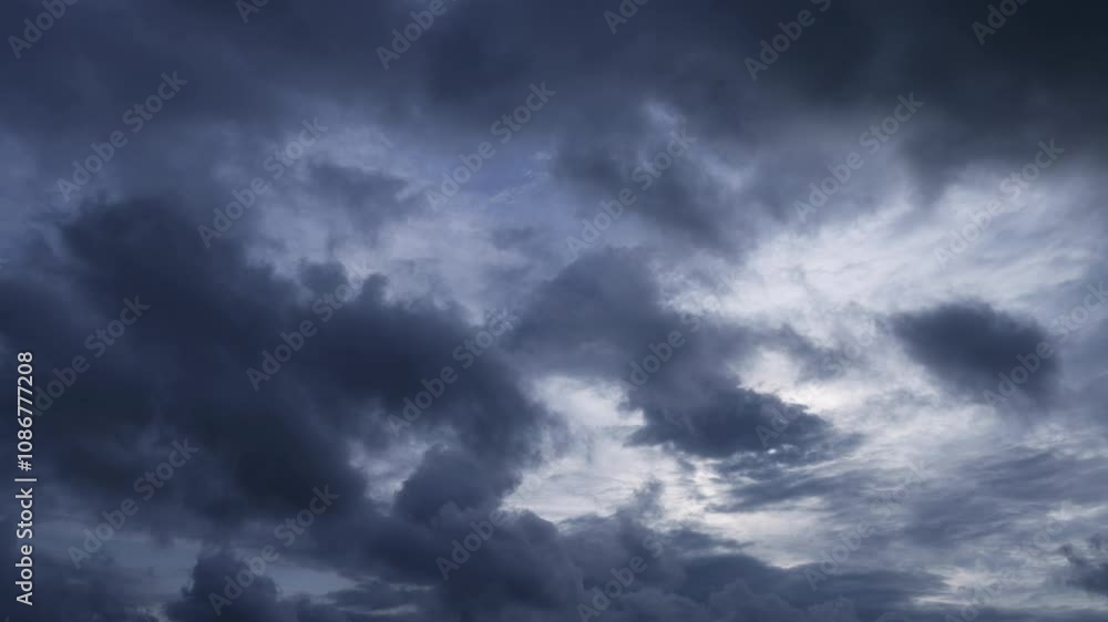 Rainy cloud time lapse in monsoon, 4K resolution video Rainy cloud time lapse in monsoon, 4K resolution video