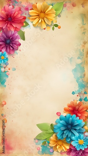 Abstract Design With Blank Text Space