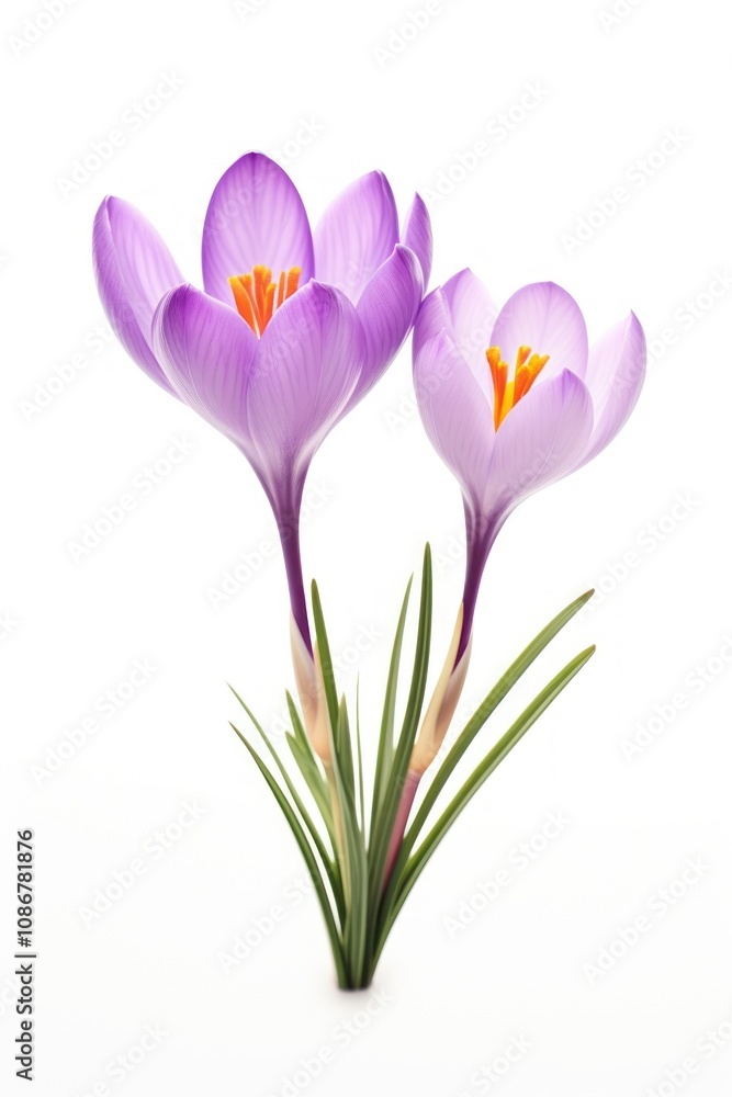 Spring crocus blossom flower. Spring crocus blossom flower.