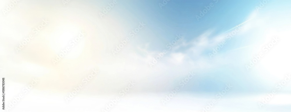 Vector white gradient background sunlight horizon blue. Vector white gradient background sunlight horizon blue.