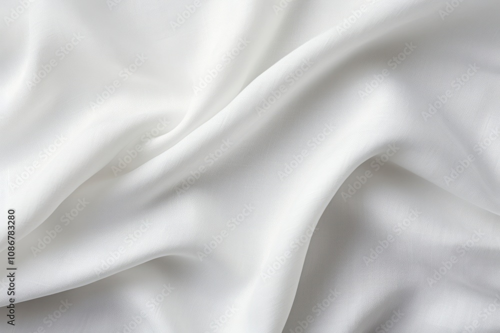 Naklejka premium White linen texture silk backgrounds simplicity.