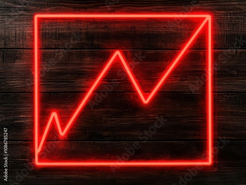 economic risk concept. Digital flyer advertising a seminar on managing economic risks and market volatility in recessionary times, Flyer for recession risk and volatility seminar photo