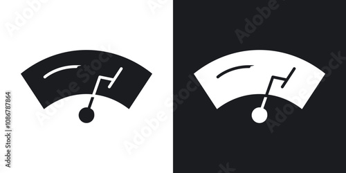 car windscreen icon set in black filled and solid filled style