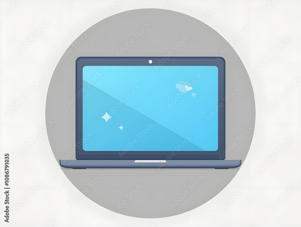Laptop Computer Vector Icon Laptop Computer Vector Icon