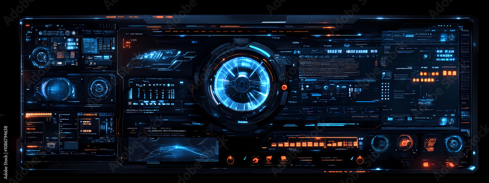 Fototapeta premium Futuristic Tech Interface