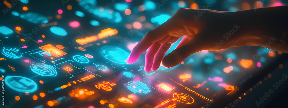 Obraz premium Tech-Driven Interface