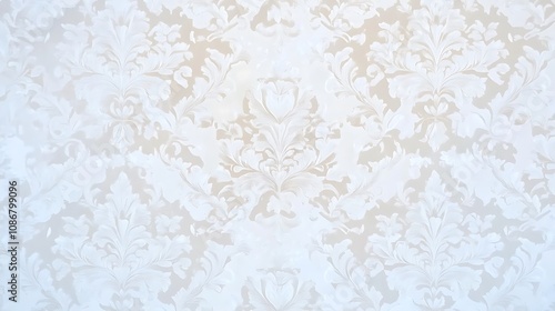 Elegant Black and White Damask Pattern for Classic and Timeless Interior Design