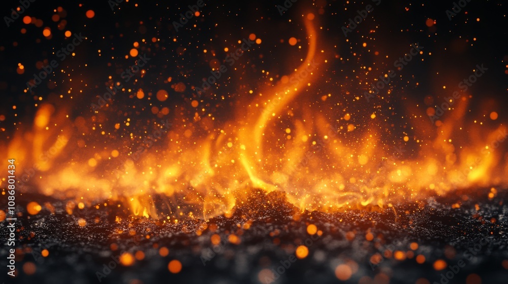 Mesmerizing Flame and Ember Dance Mesmerizing Flame and Ember Dance