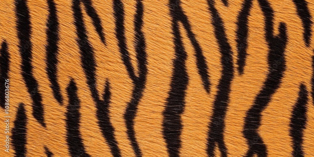 Seamless pattern of realistic tiger fur with detailed black stripes on a golden background, perfect for wildlife-inspired designs and natural textures.. Seamless pattern of realistic tiger fur with detailed black stripes on a golden background, perfect for wildlife-inspired designs and natural textures..
