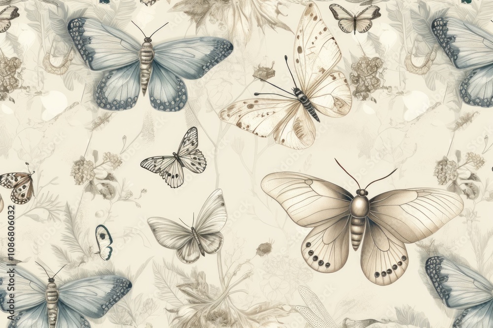 Moth butterfly wallpaper pattern. Moth butterfly wallpaper pattern.
