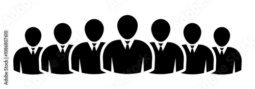 Symbol, ikona ludzi. Plik wektorowy.